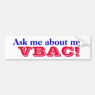 Proud VBAC Mama Goddess Bumper Sticker