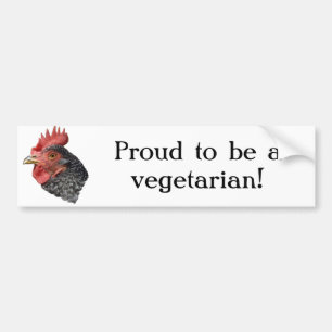 Proud vegetarian - Bumper Sticker