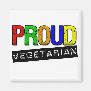 Proud Vegetarian Magnet