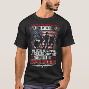 Proud Vet Military I Taught My Big Brother How t T-Shirt