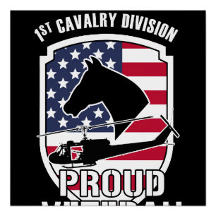 PROUD VETERAN / 1st Cavalry Division Poster