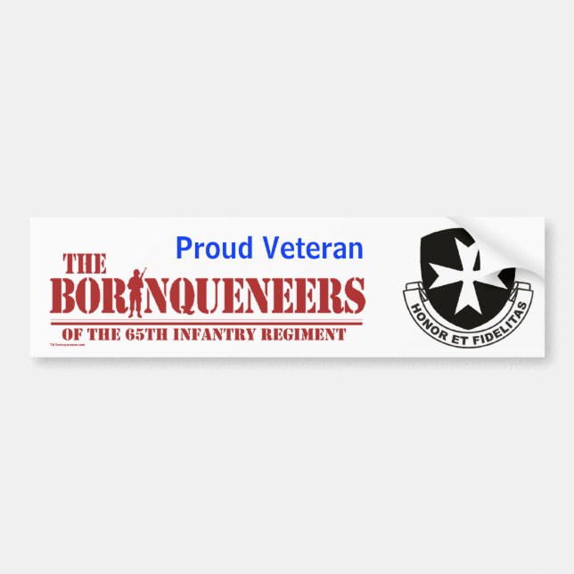 Proud Veteran - Bumper Sticker (Front)