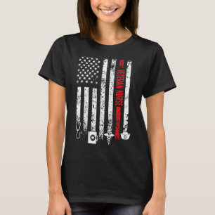 Proud Veteran Nurse US Flag Veteran Nursing 1 T-Shirt
