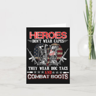 Proud Veterans Day Memorial Day Partiotic Military Card