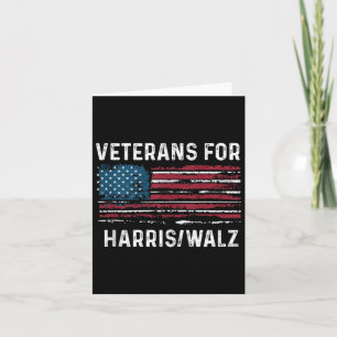 Proud Veterans For Kamala Harris Tim W 2024  Card