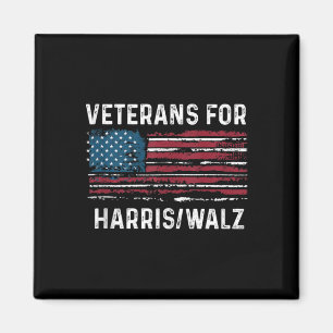 Proud Veterans For Kamala Harris Tim W 2024 Magnet
