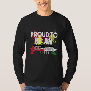 Proud Veterinarian Citizen Profession Career Worke T-Shirt