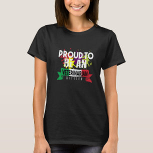 Proud veterinarian citizen Profession career worke T-Shirt