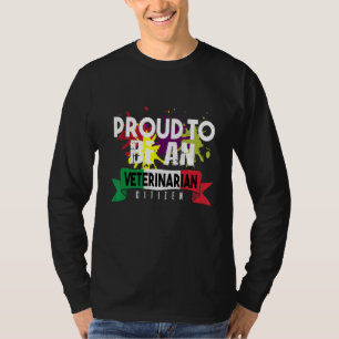Proud veterinarian citizen Profession career worke T-Shirt