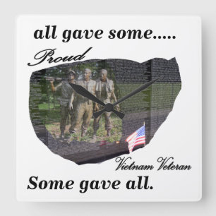 Proud Vietnam Veteran Clock