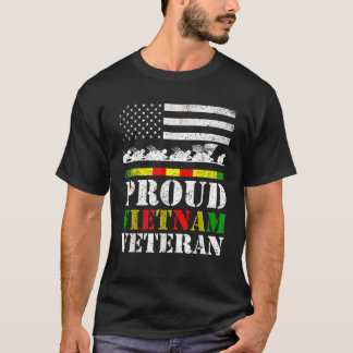 Proud Vietnam Veteran Day Gift For Dad From Son Da T-Shirt
