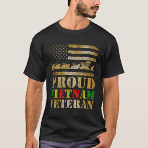 Proud Vietnam Veteran Day Gift For Dad From Son Da T-Shirt