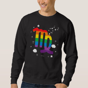Proud Virgo Astrology Zodiac Sign Horoscope Rainbo Sweatshirt
