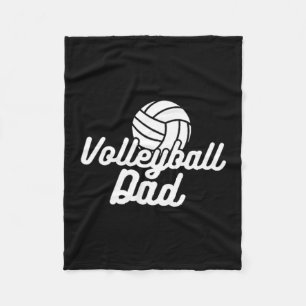 Proud Volleyball Dad Men Fathers Day Fleece Blanket