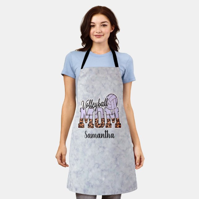 Proud Volleyball Mum – Serving Up Support Apron (Worn)