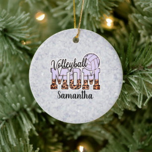 Proud Volleyball Mum – Serving Up Support Ceramic Ornament