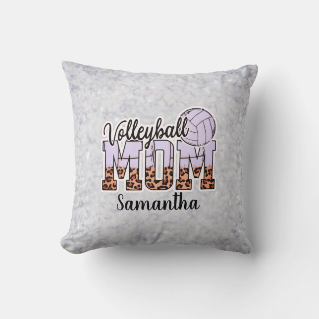 Proud Volleyball Mum – Serving Up Support Cushion (Front)