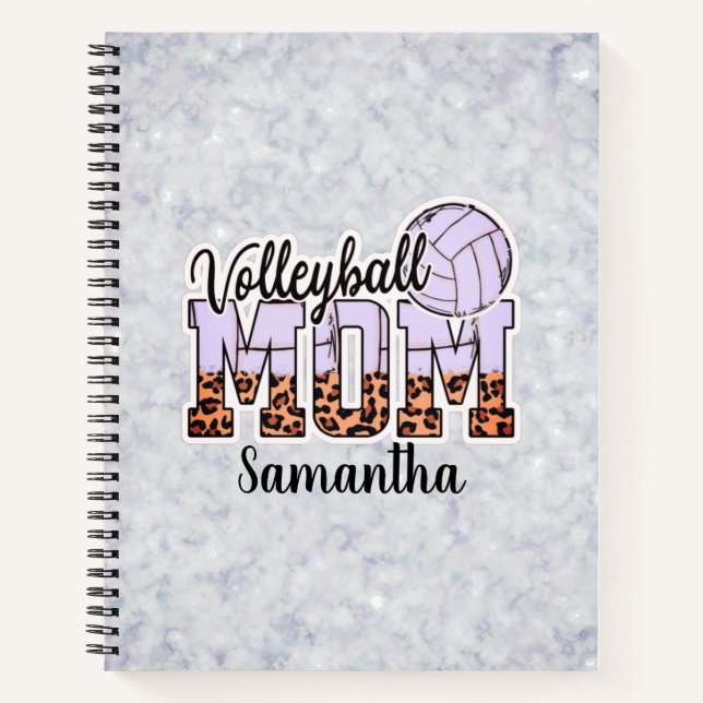 Proud Volleyball Mum – Serving Up Support Notebook (Front)