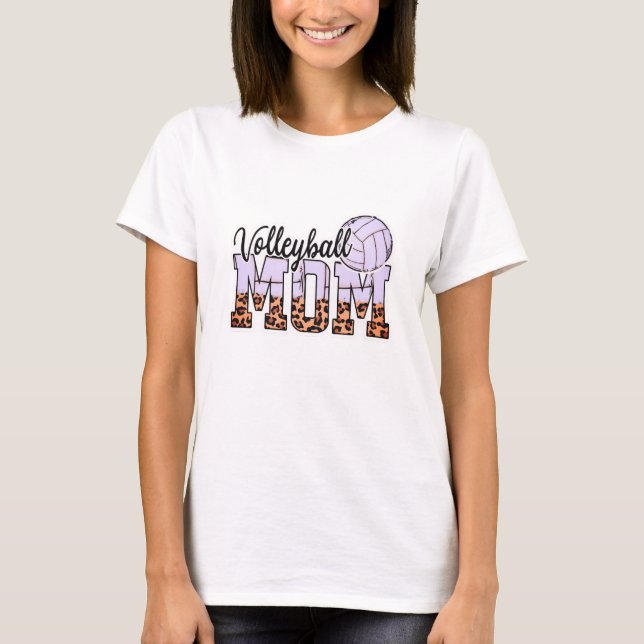 Proud Volleyball Mum – Serving Up Support T-Shirt (Front)