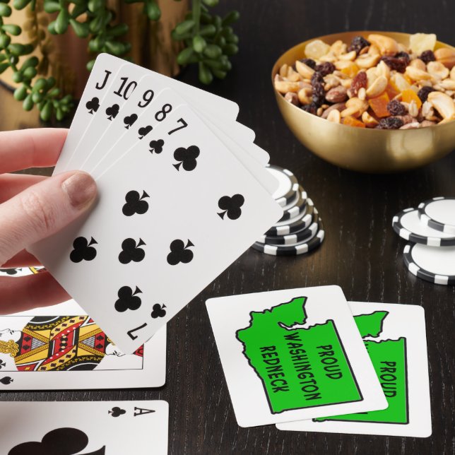 Proud Washington Redneck Playing Cards (In Situ)