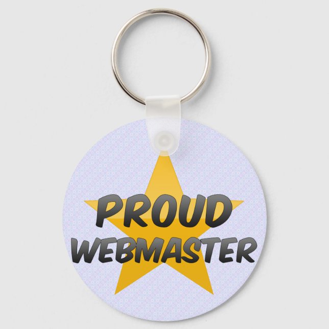 Proud Webmaster Key Ring (Front)