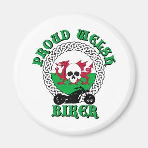 Proud Welsh Biker Magnet