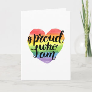 Proud Who I Am Card
