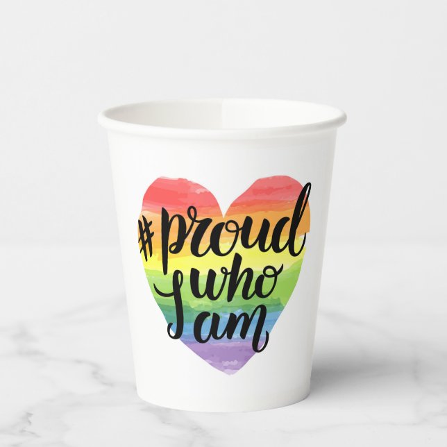Proud Who I Am Paper Cups (Left)