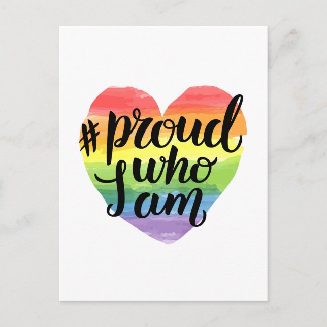 Proud Who I Am Postcard (Front)