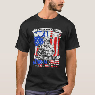 Proud Wife Of A National Guard Soldier Military Sp T-Shirt