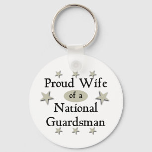 Proud Wife of a National Guardsman Key Ring