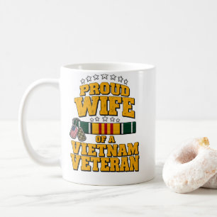 Proud Wife Of A Vietnam Veteran Military Spouse Coffee Mug