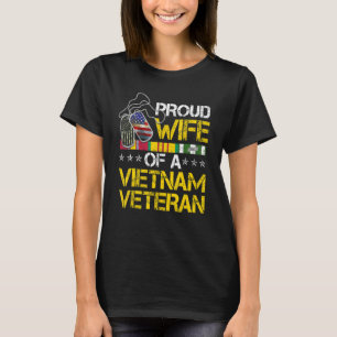 Proud Wife Of A Vietnam Veteran My Husband Is A He T-Shirt