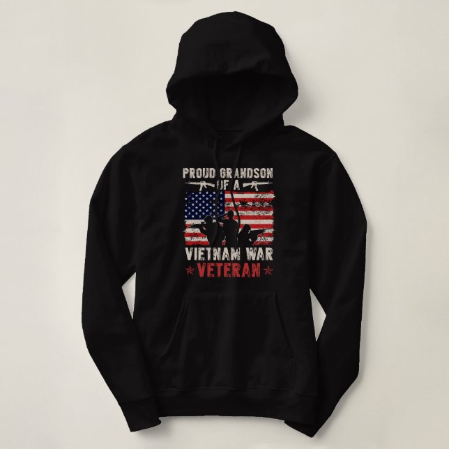 Proud wife Of A Vietnam Veteran| Proud Vietnam Vet Hoodie (Design Front)