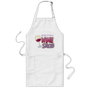 Proud Wine Snob Long Apron