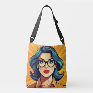 Proud Woman Comic Book/Pop Art Style Crossbody Bag