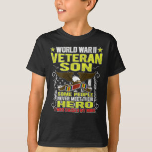 Proud World War 2 Veteran Son Military WW 2 T-Shirt