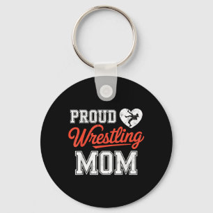 Proud Wrestling Mum Wrestler Fighter Mother Key Ring