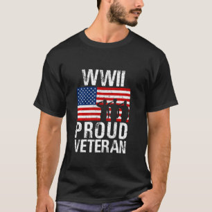 Proud WWII World War 2 World War II Veteran T-Shirt