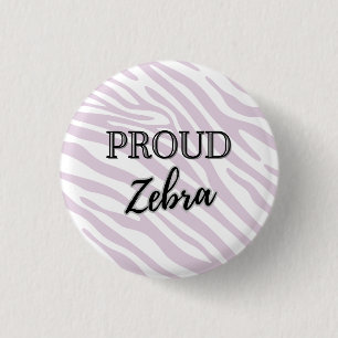 Proud Zebra Rare Disease Button