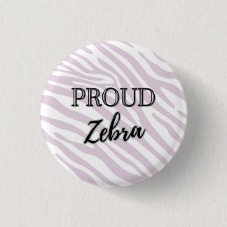 Proud Zebra Rare Disease Button