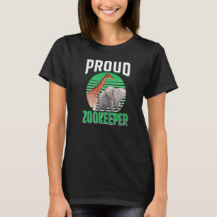 Proud Zookeeper Zoo Keeper Keeping Job Zookeepping T-Shirt