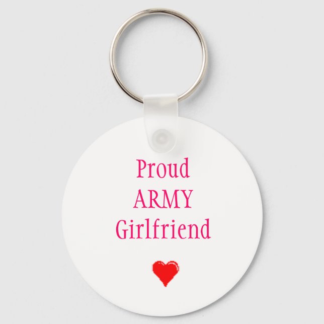 ProudARMYGirlfriend Key Ring (Front)