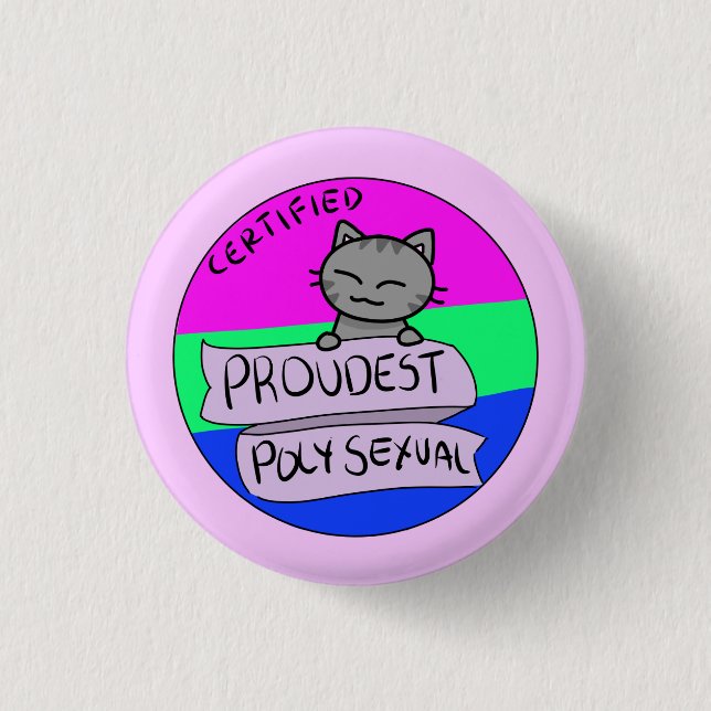 Proudest Polysexual 3 Cm Round Badge (Front)