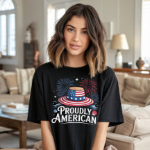 Proudly American - Patriotic Beach Sunhat