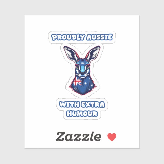 Proudly Aussie With Extra Humour Funny Australian (Sheet)