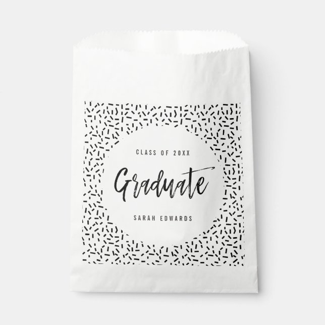 Proudly Brushed Graduation Party Favour Bags (Front)