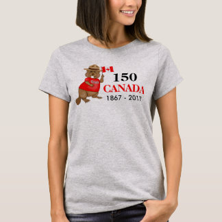 Proudly Canadian Beaver 150 Anniversary T-Shirt