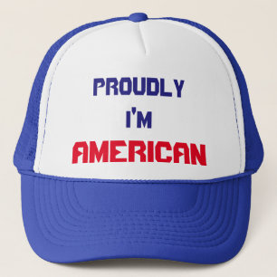 Proudly I'm American Trucker Hat