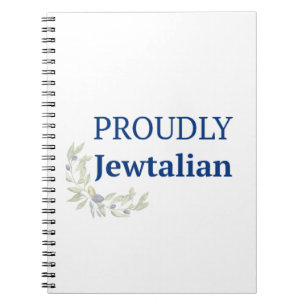 Proudly Jewtalian Journal   Jewish Italian Gift
